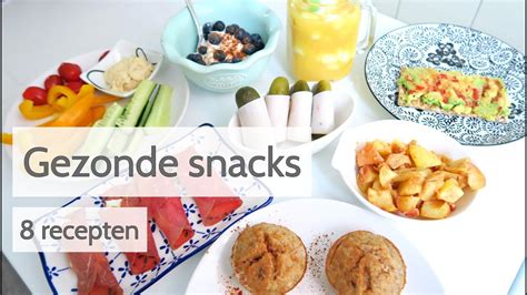 Gezonde Snacks 8 Makkelijke En Snelle Recepten Youtube