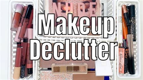 Decluttering My Entire Makeup Collection Minimalist Makeup Declutter