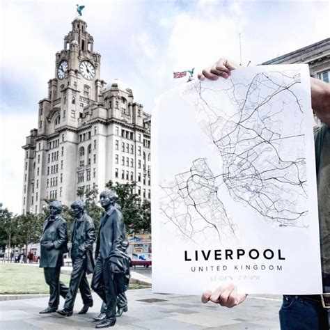 Beautiful Poster Of Liverpool Streetmap Poster Mapiful