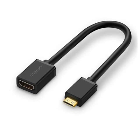 Promo Ugreen 4k Mini Hdmi Male To Hdmi Female Adapter Cable 22cm