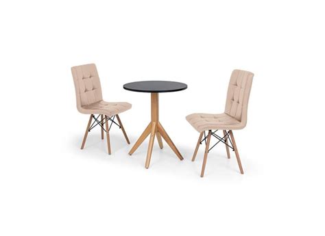 Conjunto Mesa De Jantar Mait Cm Cadeiras Eiffel Gomos Nude Em Promo O No Buscap
