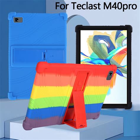 4 Thicken Cornors Silicon Cover Case With Kickstand For Teclast M40 Pro