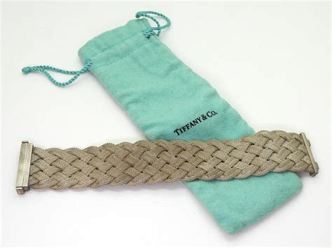 A Tiffany Co Somerset Woven Braided Mesh Bracelet With A Double