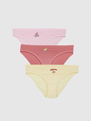 Printed Bikini Briefs 3 Pack S5NO75Z8 YQ2 LC Waikiki