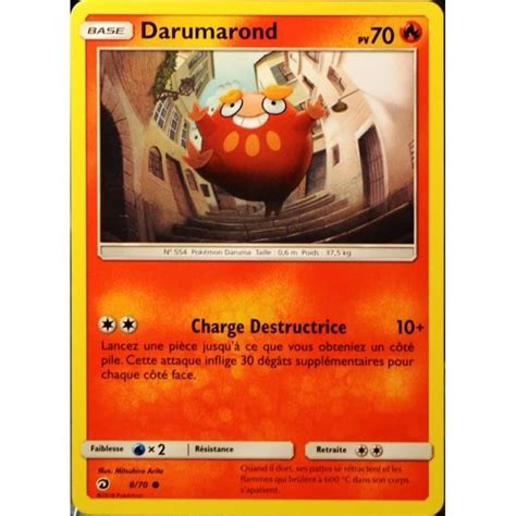 Carte Pok Mon Darumarond Sl Majest Des Dragons Neuf Fr