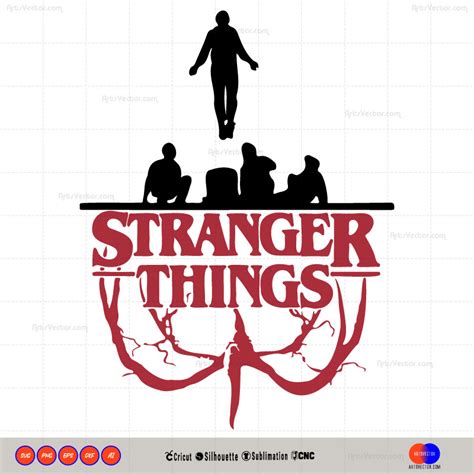 Stranger Things Svg Png Eps Dxf Ai Arts Vector