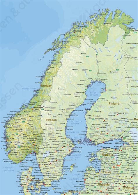 Kaart Van Noorwegen Kaart