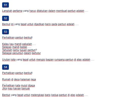 Contoh Soal Menulis Pantun Materi Pendidikan Dasar Smp Sma Soal