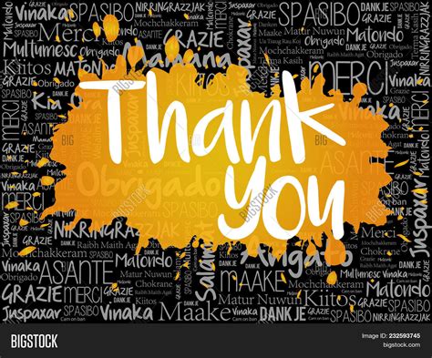 Thank You Word Cloud Image And Photo Free Trial Bigstock