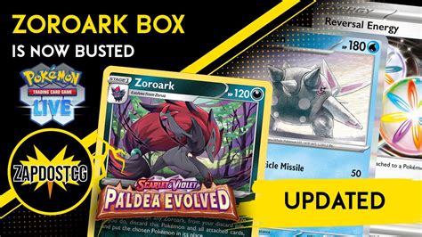 Zoroark Toolbox Deck With Reversal Energy From Paldea Evolved Pokemon