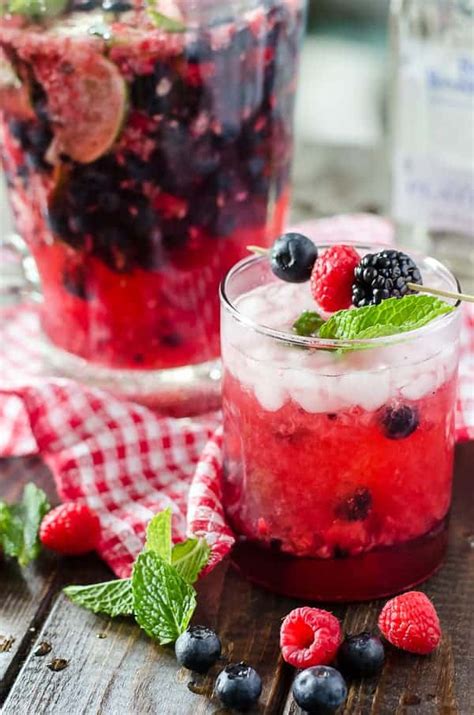 Refreshing Summer Berry Mojito Pitcher Recipe • The Crumby Kitchen