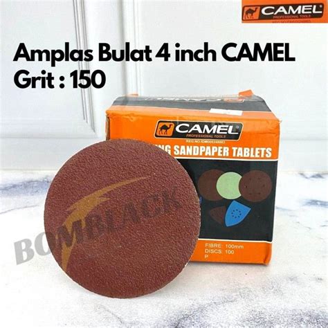 Camel Amplas Bulat Inch Grit X X X Kertas Hamplas