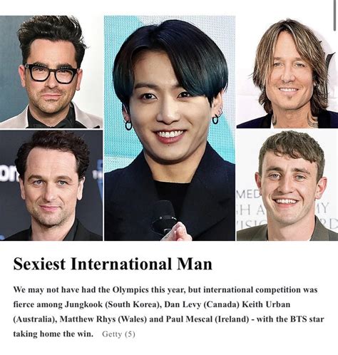 Bts Jungkook Is Named The Sexiest International Man By American Weekly Magazine People The