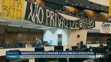 Boa Noite Paran Manifestantes Ocupam Assembleia Legislativa Globoplay