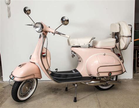 Fully Restored 1963 Pink With White Leather Vintage Italian Piaggio