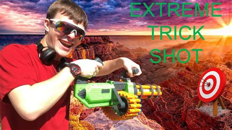 Extreme Nerf Gun Trick Shot Challenge Crazy Youtube