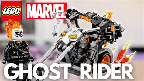 Lego Marvel Ghost Rider Mech And Bike Review Youtube