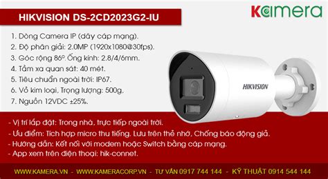 Camera Hikvision Ds Cd G Iu Kamera