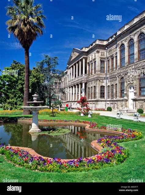 Dolmabahce Palace Garden Istanbul Turkey Stock Photo - Alamy