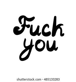Go Fuck Yourself Black Lettering Quote Stock Vector Royalty Free 2237773535 Shutterstock