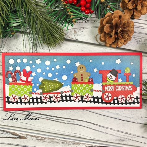 12 Days of Christmas Crafts Series – Day 7 – Christmas Train Slimline ...