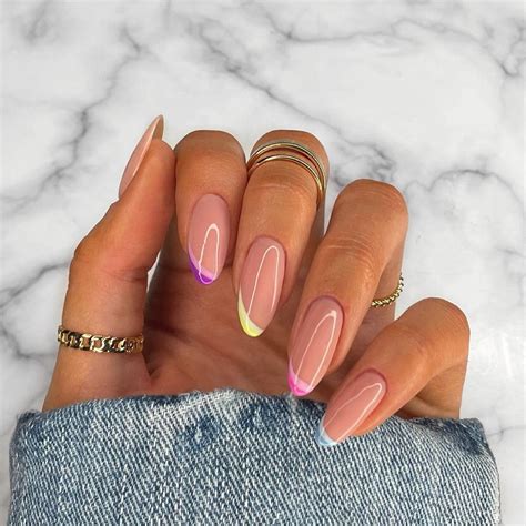 No Naked Nails On Instagram When You Cant Decide Between Pastels Or Brights Inspo From