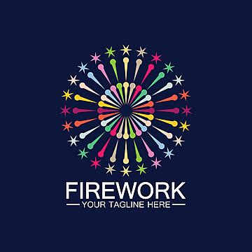 Templat Design Vector Design Images Firework Logo Design Vector