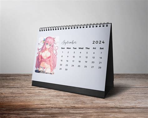 2024 Boobs Desk Calendar Anime Girl Poster 2024 Anime Calendar Sexy