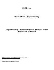 Lab Pdf Chm Work Sheet Experiment Experiment