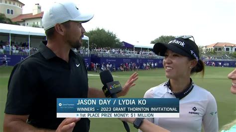 Lydia Ko and Jason Day Final-Round Interview | 2023 Grant Thornton ...