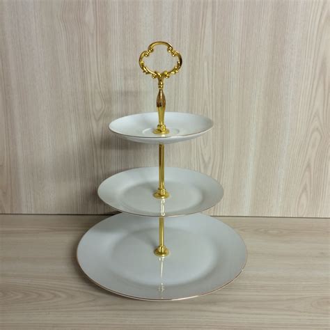 Gold 3 Tier Cake Stand The Cake Boutique