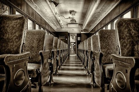 Vintage Train Seats Photograph by Deborah Ritch