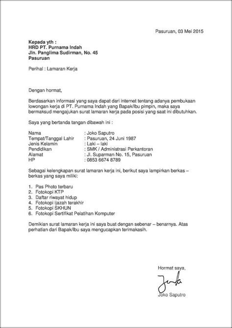 Contoh Surat Lamaran Kerja Yang Menarik My Xxx Hot Girl Hot Sex Picture