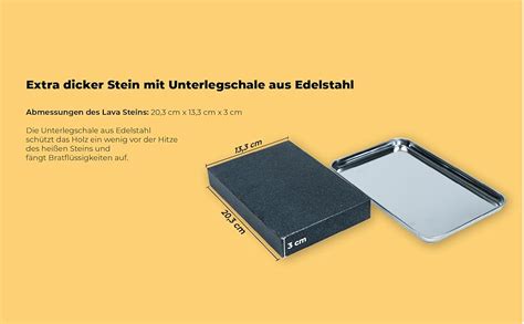 Amazon De Beefstone Hei Er Stein Lavastein Steak Brett Hot Stone Steingrill Set Aus Bambusbrett
