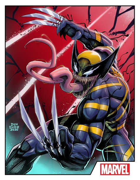 ArtStation - Venomized Wolverine, Duh Dude | Wolverine marvel art ...