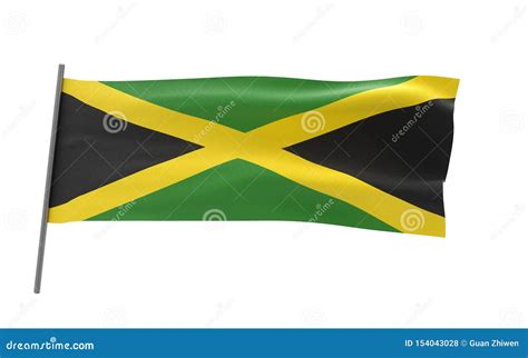 Bandeira de Jamaica ilustração stock Ilustração de naturalize 154043028