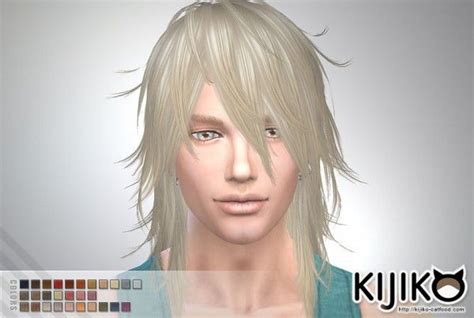 Kijiko Shaggy Hair Long Hair Version Ts To Ts Conversion Sims