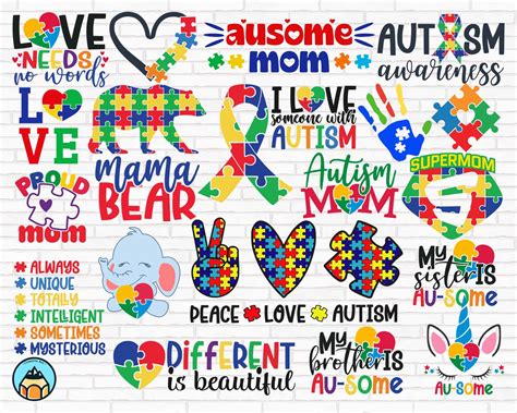 Prints Autism Mom Autism Daughter Autism Awareness Svg Autism Svg