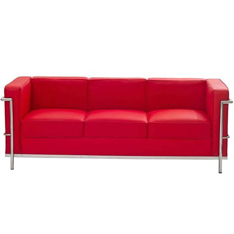 Le Corbusier Style LC2 Sofa Leather