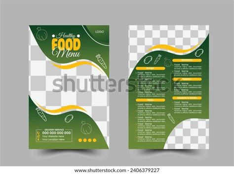 Restaurant Food Menu Design Template Stock Vector (Royalty Free ...