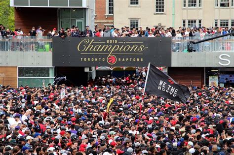 Millions of fans flood downtown Toronto for Raptors victory parade ...