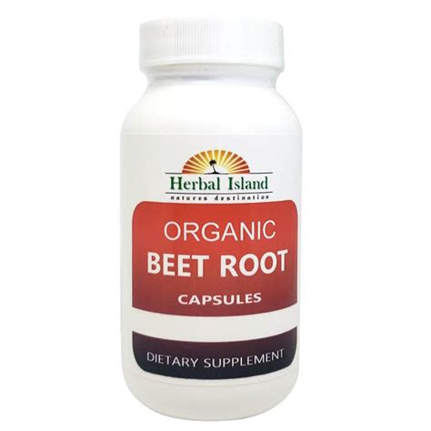 Beet Root Capsules Organic Herbal Island