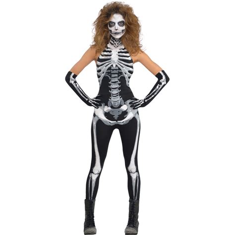 Bone A Fied Babe Skeleton Womens 2 Piece Costume Size 8 10 Big W