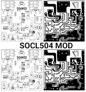 Power Amplifier Socl Modded Pcb Layout Power Amplifiers Circuit