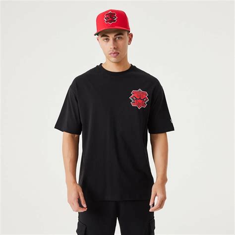 New Era New Era Chicago Bulls Nba Drip Logo Bulls T Shirt Black Nba