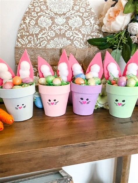 Hop Into Spring With These Adorable Paper Mache Flower Pot Bunny