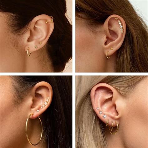 Pcs G Piercing Tragus Acier Chirurgical Piercing Oreille Cartilage