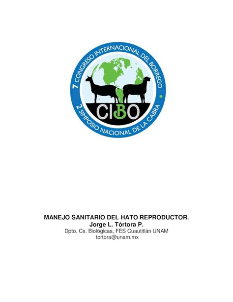 PDF MANEJO SANITARIO DEL HATO REPRODUCTOR Jorge L Tórtora 2019