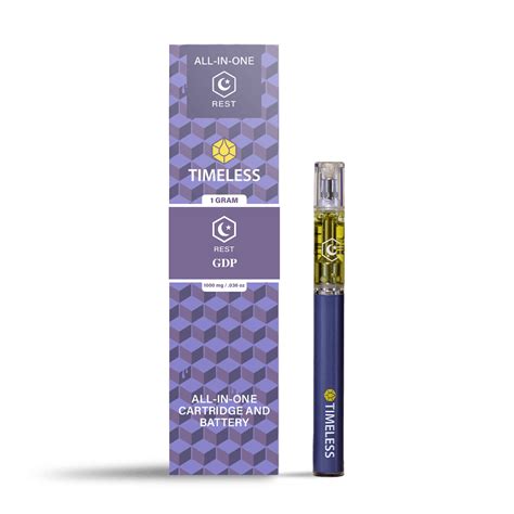 Timeless Gdp 1000mg All In One Vape Cartridge Rest Timeless Vapes