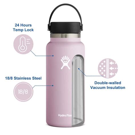 Hydro Flask Water Bottle 32oz Wide Mouth With Leak Proof Flex Cap Bed Bath And Beyond 39210949